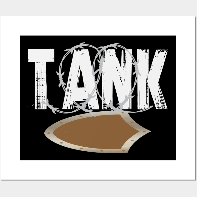 MMORPG Tank | Gamer Gaming Video Games Player Wall Art by DesignatedDesigner